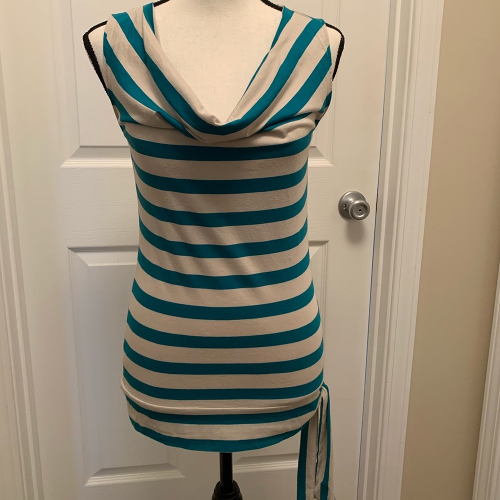 Sleeveless striped top